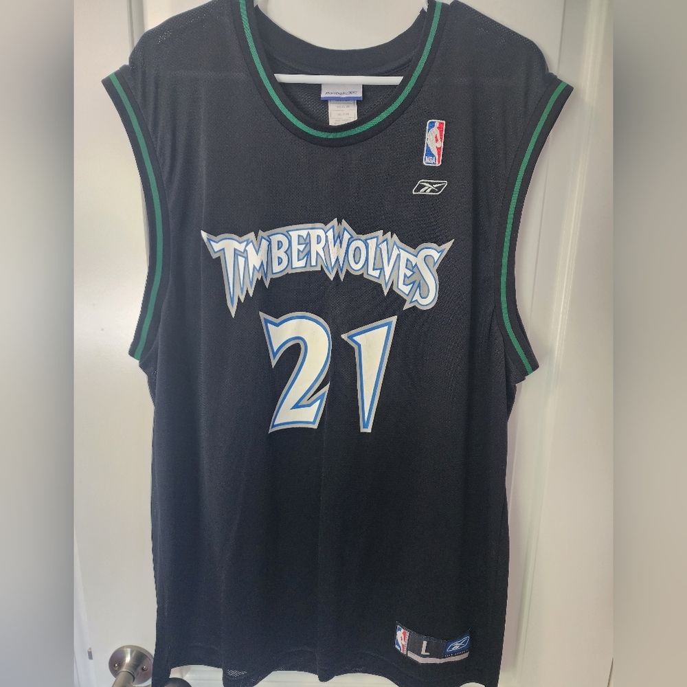 Vintage Minnesota Timberwolves Garnett jersey sz Large